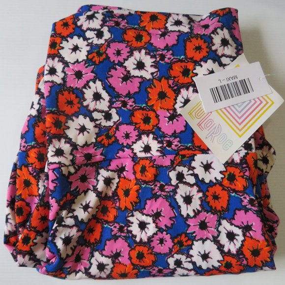 LULA ROE MAXI SKIRT FLORAL SIZE LARGE - WITH TAGS - Picture 1 of 2